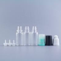 Empty small e liquid e juice vape oil  eye drop cbd oil PET plastic squeeze dropper bottle with childproof and tamperproof cap