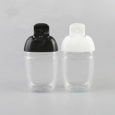 Clear 40ml Mini Portable Empty Squeeze Hand Sanitizer Plastic Bottle for wholesale