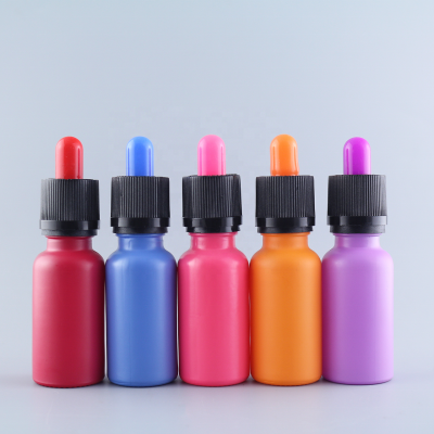 2020 new style e-liquid packaging bottle frosted glass pipette bottels frosted purple glass dropper bottles