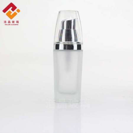 30 ml frosted glass bottle with pump head emulsion bottle foundation essence divided into empty bottle