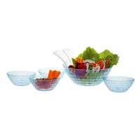 beauty glass salad mixing bowl set machine with color