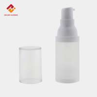 Hot sales clear travel plastic refillable air cosmetic vacuum airless pump spray bottle for serum eye cream foundation lotion