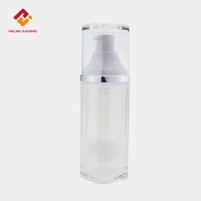 2020 new product Cosmetic and skin care vacuum plastic bottle with pump cap