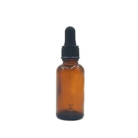 30ml  amber glass dropper oil bottle for cosmetic